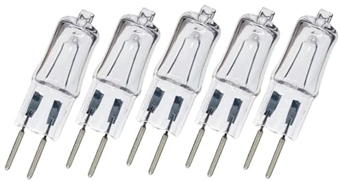 WYLIELAMSH 5Pcs 220V G5.3 35W / 50W75W150W Aroma Night Light G5.3 220V100W Base Halógeno Tipo JC Bombillas Bombilla de lámpara de luz 50W