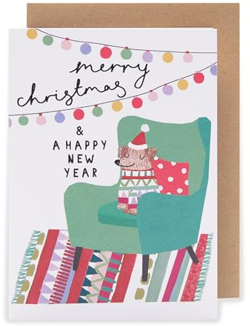 Kindred | Christmas Card | Festive Design | With Envelope | Xmas Presents | Greeting Card | Her/Him | 17.8 x 12.7cm