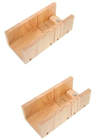 STOBOK 2stücke Holz Seifenschneider Mit Doppelsteckplatz Praktisches Schneidwerkzeug Für Seifenherstellung Aus Hochwertigem Holz Einfach Zu Bedienen Für -seifenprojekte Leicht Zu