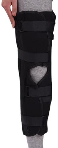 NBNBN Inmovilizador de rodilla, adecuado para dormir, soporte de pierna completa, férula de rodilla recta, soporte para rodilla pospreoperación y recuperación quirúrgica, S