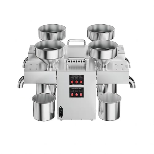 Macchina automatica della pressa dell'olio 2400w per l'estrazione di semi e olio d'oliva, attrezzatura di estrazione della pressa dell'olio caldo/freddo con riscaldamento a temperatura costante di 210