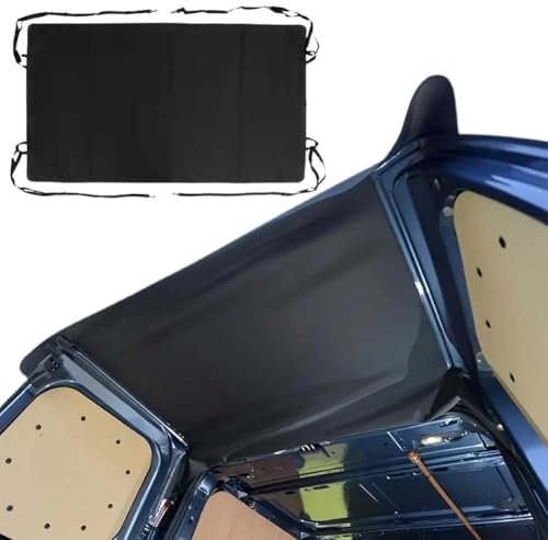 600D Waterproof Durable RV Rear Barn Door Awning Cover, Black Rear Barn Door Awning Cover Waterproof Sunshade