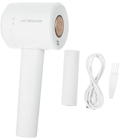Baluue Quitapelusas para Ropa Eléctrico, Removedor de Pelusas Portátil Carga Usb, Color Blanco, para Mantener la Ropa Limpia Bolas de Pelo
