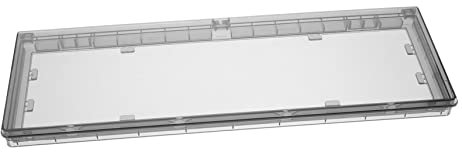OSALADI Cubierta Protectora Para Enchufes De Pared De Plástico, Protección Antisalpicaduras y Antiempañamiento, Color Negro Ultrafino, Apta Para Baño y Cocina, Caja De Salida De 4 Posiciones