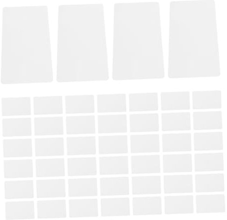 LALAFINA 100stücke Doppelseitige Pvc-blankokarten Leere Bedruckbare Plastikkarten Weiße Blanko-visitenkarten Plastik-visitenkartenrohlinge Blanko-plastikkarten