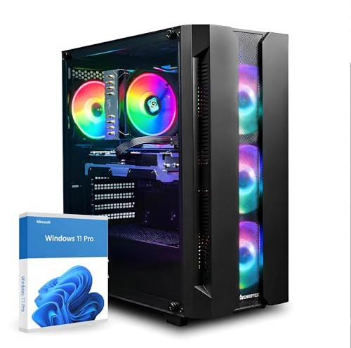 dcl24.de Zocker PC AMD Ryzen 7 5700X, GeForce RTX 5060 8GB, 32GB DDR4 RAM, 1TB SSD, Windows 11 Pro, WLAN, Gaming Tower PC