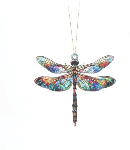 FrostyFlair Sonnenfänger Cristallo, Libellula Suncatcher Decorazione, Sonnenfänger Finestra, Suncatcher Cristallo, Catturatore di Luce, Sun Catcher, Dragonfly, Cristalli da Appendere