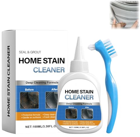 Home Stain Cleaner Gel, Home Remover Gel for Washing Machine, Refrigerator Strips, for Tiles Grout Sealant Home Kitchen Sinks Bathroom Cleaning Cleaning Grout Cleaner - 3.38 Fl oz
