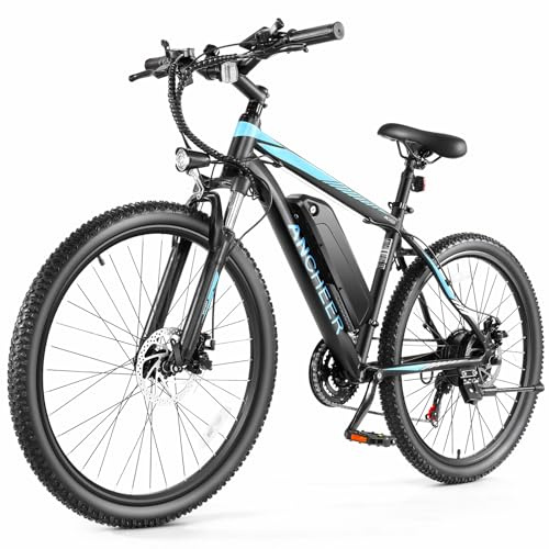 ANCHEER Electric Bike for Adults, Electric Mountain Bike, 26 Sunshine Ebike, Peak 750W Motor, 55 Miles 20MPH Electric Bicycle with 48V/374Wh Battery, 7/21Speed, UL2849 Compliant