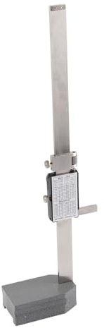 ERYUE Jauge de Hauteur électronique en Acier Inoxydable pour le Travail du Bois pour la Mesure du Traitement Mécanique, Outil de Mesure à Affichage Numérique Atelier, Jauge Hauteur 0 à 11,8 Pouces