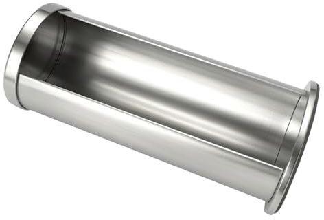 HIAKDOFT Porta Dischetti per Trucco in Acciaio Inox con Coperchio, Dispenser per Dischetti di Cotone Resistente e Facile da Pulire, Organizer Compatto per Bagno e Camera da Letto