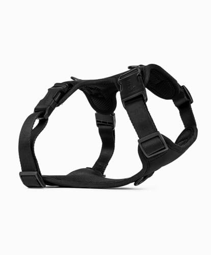 apaw® Hundegeschirr – Verstellbares Anti-Zug Brustgeschirr für kleine & große Hunde (XS–L) – weich gepolstert, atmungsaktiv & sicher (Charcoal, S)
