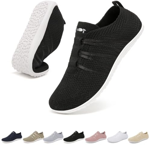 chetoria Chaussures Barefoot Femme Homme Basket sans Lacets Taille 37-45 EU | Zero Drop, Minimalistes, Respirantes, Antidérapantes, Souples, Fitness, Yoga, Légères, Confortable, Outdoor & Indoor