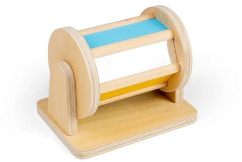 Bigjigs Toys Sight and Sound Spinner | Sensorisches Spielzeug aus Holz für Babys und Kleinkinder | frühes Lernen von Babyspielzeug und Aktivitäten | Umweltfreundliche Baby- und Kleinkindgeschenke für