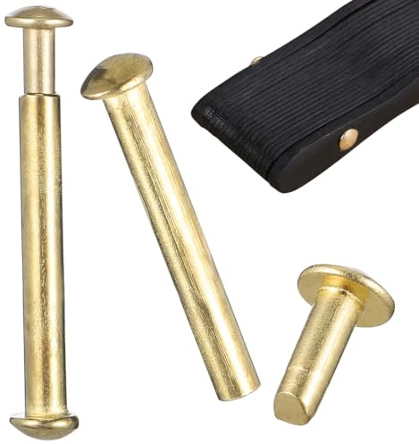 MERRYHAPY 2 Kit di Rivetti Dorati per Riparare Ventagli in Legno | Resistenti Componenti in Acciaio Inossidabile Perfetti per Restaurare con Precisione Qualsiasi Accessorio Pieghevole