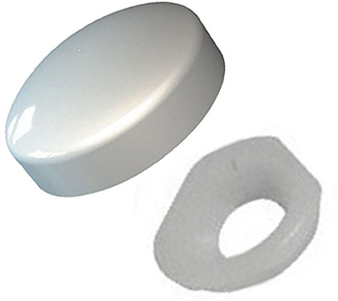 Screw Cover Caps - Plastic Screw Heads - White - 20 Pack