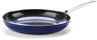 Blue Diamond Padella In Ceramica Antiaderente, 30 cm, Blu