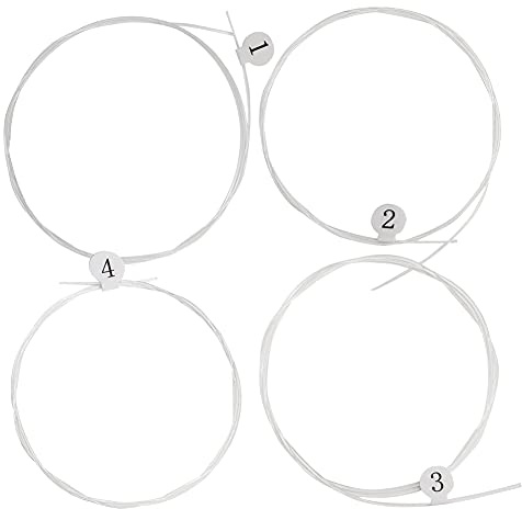 4er Pack von Nylon Ukulele Saiten - Ukulele String, Bright Sound Strings Ersatzteil für Ukulele Gitarreninstrument Zubehör