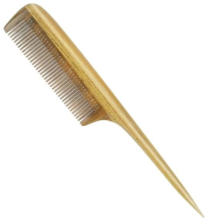 LWBTOSEE Anti-Static Natural Sandalwood Combs Portable Hair Salon Wood Comb Rat Tail Brush Hairdressing Styling Tool Hair Care Hair Comb