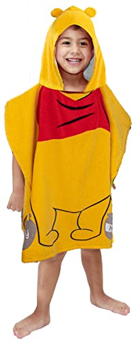 Jay Franco Disney Winnie The Pooh Kapuzenponcho, 56 x 56 cm, 100 % Baumwolle