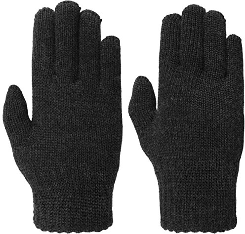 maximo Kids Baumwollhandschuhe Strickhandschuhe Fingerhandschuhe Kinderhandschuhe (5 HS - anthrazit)