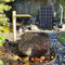 Fontana d'acqua solare in bambù, kit per laghetto da giardino giapponese con beccuccio con pompa, pannello solare da 6 W, filtro dell'acqua, tubo dell'acqua da 2 m per patio, interno/esterno