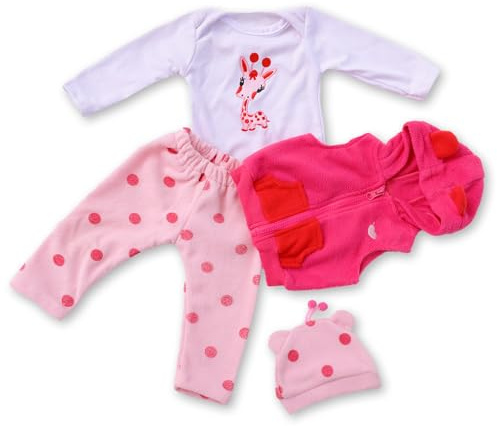 RUNGQIANY Reborn babykläder 0–6 månader Reborn babydocka 55 cm kläder passar 50 cm – 55 cm nyfödd docka flicka flaggset pojkar och flickor kläder gåvor Reborn babykläder flickor