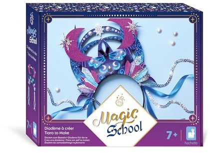 Janod - Magic School - Diadem zum Basteln - Basteln für Kinder - Kreativset - Schmuckherstellung - Kostümzubehör für Kinder - Kinderspiel ab 7 Jahre - J09138