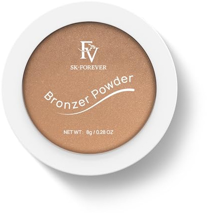 FV Bronzer Poudre Longue Durée, Imperméable & Texture Légère, Poudre Bronzante Naturelle au Fini Radiant, Pour Tous Types de Peaux Bronzeur Crème, Deep Bronzer