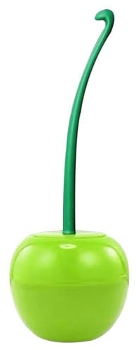 DISERTIED Spazzolone WC Spazzola del Water di ciliegio Set di plastica Fashion Brush Brush Testa Antiscivolo Maniglia Forte detergenza ABS PP. Pennello in Materiale Scopino per WC(10)