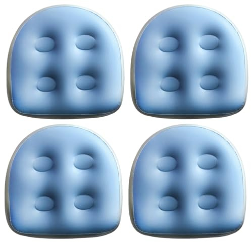 Inflatable Hot Tub Seats, 4Pcs Booster Seat, 18.5x14.6x5.9 Inch PVC Non-Slip Comfort Inflatable Hot Tub Seats, Waterproof Booster for Pool, Home, Spa, Seat