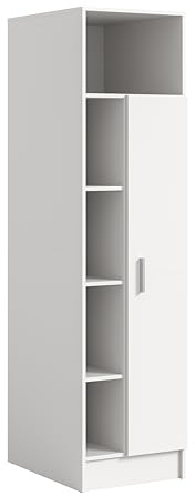 xonox.home – Universalschrank Free 50x195x62 cm in weiß Nachbildung – Vielseitiger Hochschrank für Bad oder Hauswirtschaftsraum – Moderner Schrank mit viel Stauraum – zur Aufbewahrung & Organisation