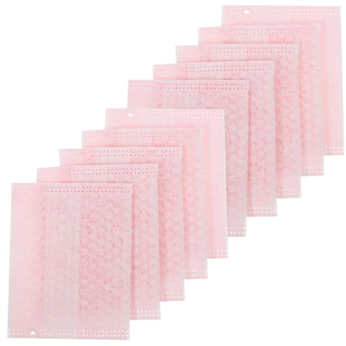 TOPBATHY Discos Desmaquillantes Faciales Desechables 30 Unidades Discos Exfoliantes para Mujer Textura Perlada Rosa Toallitas Cosméticas Portátiles para Limpieza Diaria del Rostro