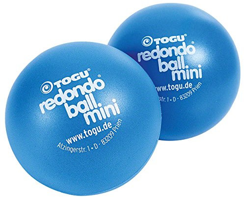 Togu Unisex Redondo Ball Mini 2er-set (das Original) Gymnastikball, Pilates Ball, Trainingsball, Übungsball, blau, 14