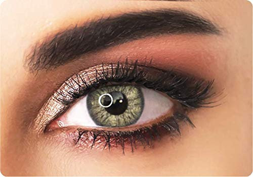 ADORE - Lentilles de Contact de Couleur Sans Correction PEARL - Lentilles de Couleur Trimestrielles + Étui Personnalisé Gratuit - Lentille Couleur (JAUNE/PEARL)