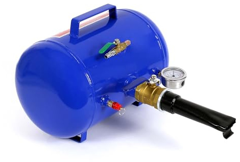 WilTec Cañón de Aire para inflado de neumáticos 19l Aire comprimido inflador Booster MAX. 10bar