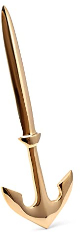 NKlaus 19 cm x7 cm apribottiglie ancora ottone oro marittimo a forma di pugnale apribottiglie 11518