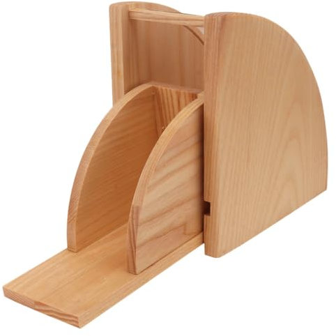 Cabilock Kaffeefilter Papierhalter Aus Holz Stilvoller Kaffeefilter Ständer Mit Großer Kapazität Für Küche Praktischer Filterpapier Organizer Im Fächerförmigen Design