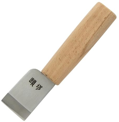 Langlauf Schuhbedarf Ivan Leathercraft Edelstahl Ledermesser – Japanischer Stil, Präzise Schneide, Rostfrei & Langlebig – Ergonomischer Buchenholzgriff, Perfekt für Lederhandwerker & Profis