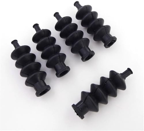 5 pezzi di guarnizioni di collegamento a soffietto in gomma impermeabile per asta di spinta del timone, adatte per la scatola dell'attrezzatura RC CAT(5x Bellow only)