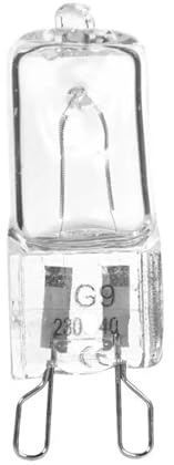 Paquet de 2 ampoules for appareils haute température G9 – Remplacement la lampe du four et réfrigérateur(220)