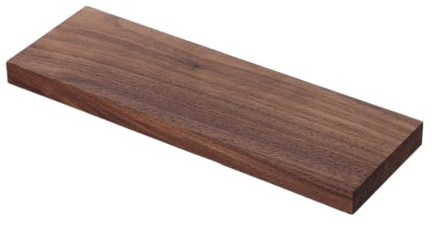 MAGICLULU Planche en Bois de Noyer Marron 30x10x2 Cm, Facile à Découper Façonner, pour Meubles et Travaux de Menuiserie, Design Élégant et Classique