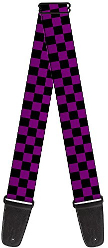 Buckle-Down GS-W30315 Gitarrengurt (5,1 cm breit), Schwarz/Violett