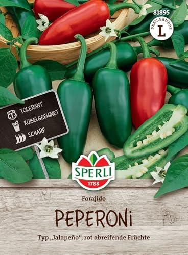 Sperli Peperonisamen Forajido, F1 81895 - tolerante Sorte - Kübelgeeignet - scharf - rot abreifend - Kübelgeeignet - Samen Gemüse, Gemüse Pflanzen, Saatgut
