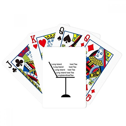 Outline of Long Island Ice Tea Poker Juego de cartas mágicas