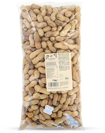 KoRo - Bio Erdnüsse mit Schale 1 kg - Geröstet - Rein im Geschmack - Bio-Qualität