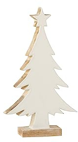 J-Line Weihnachtsbaum - Holz - weiß - groß