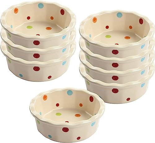 Tazón de sopa, Tazón de arroz, Tazón de desayuno, Juego de ramequines, 350 ml, Ramekins de Creme Brulee, Plato de soufflé Platos a prueba de horno, Ramekins de soufflé, Ramekins for freidora de aire-r