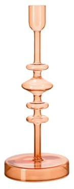 like. by Villeroy & Boch - Like Home Kerzenständer in orange, 9x9x24 cm, Borosilikat-Glas