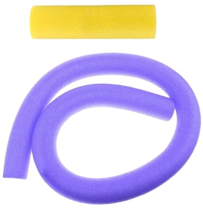Qianly Schwimmende Poolnudeln, Schaumstoffschlauch, 6,6 X 149,9 cm, Schwimmnudel mit Anschlussstück, Wasserschwimmhilfe für Kinder Und Erwachsene, Lila fest
